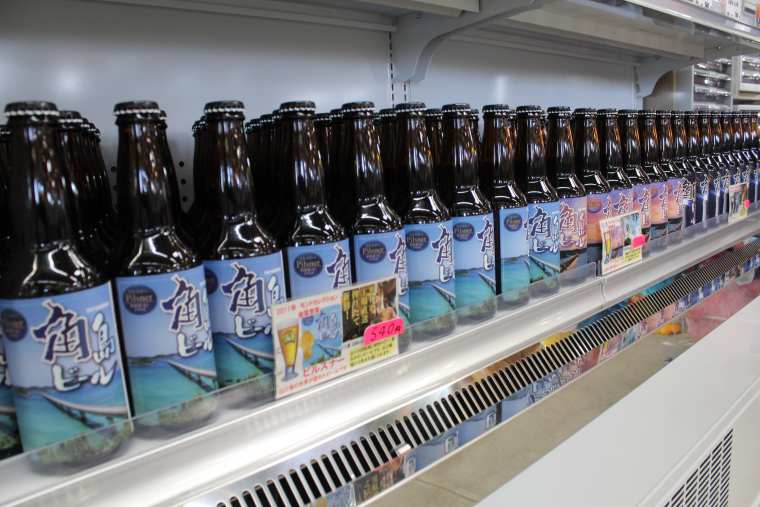 角島ビールなど地元・角島の食材がいっぱい