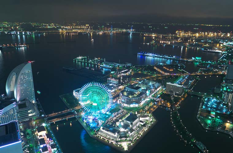 横浜ランドマークタワー スカイガーデンの夜景