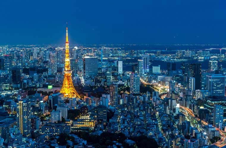 六本木ヒルズ展望台 東京シティビューの夜景