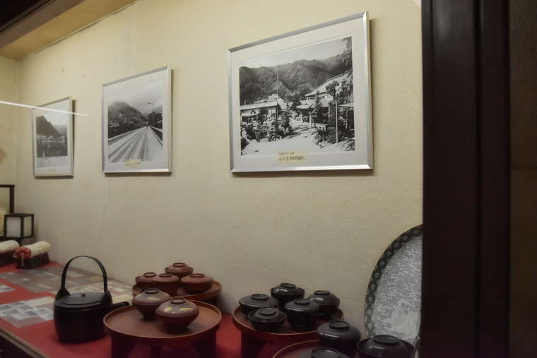下呂温泉　小川屋　旅館の歴史を物語るコーナー
