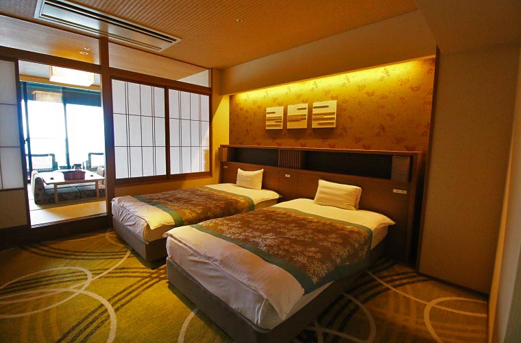 和室と寝室がセパレートになっている富士見亭の特別室