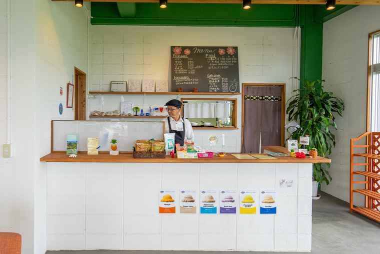 石垣島　のばれ岬観光農園のカフェ