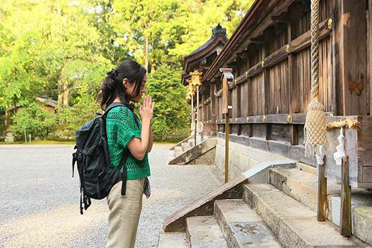 熊野本宮大社にお詣り。古道歩きの疲れが癒やされていく