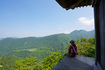 三徳山 地蔵堂からの眺望