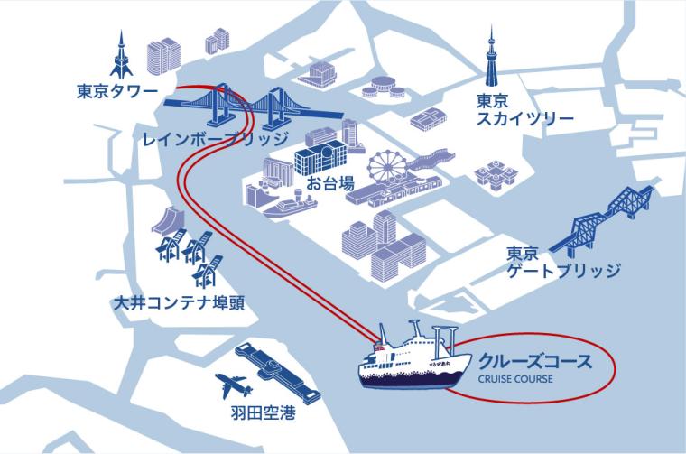竹芝客船ターミナルから東京湾をぐるりと周遊