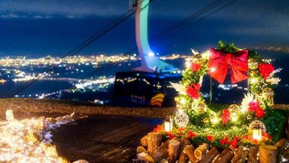 「びわ湖バレイ」標高1100mからの夜景を楽しむクリスマスイベント