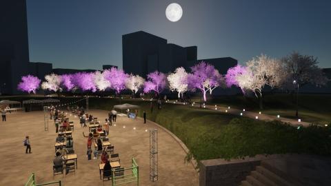 大阪・扇町公園で夜桜を楽しむ「扇町桜まつり」が3月29日から初開催