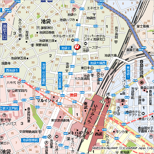 ホテル付近地マップ
