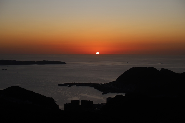 稲佐山展望台からの夕日