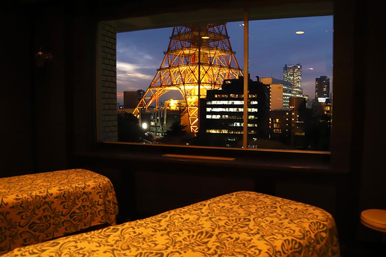 東京タワーを見ながら極上の癒しを体験できる「SPA IBUKI」