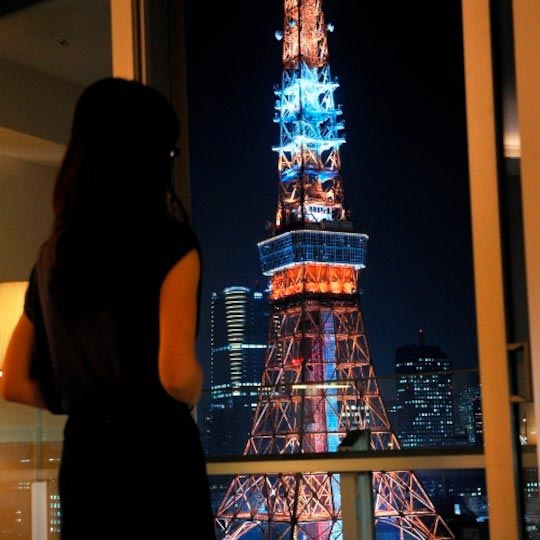 ザ・プリンス パークタワー東京 バルコニーからの東京タワー
