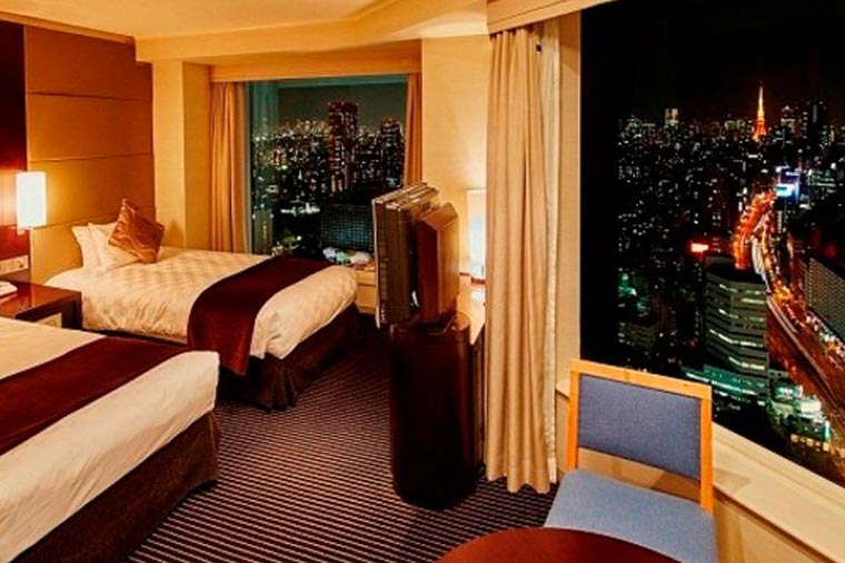 品川プリンスホテル メインタワーコーナーツインルーム（35階以上）
