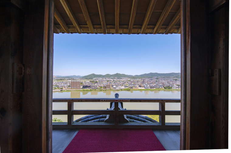 犬山城　最上階「望楼」からの眺め