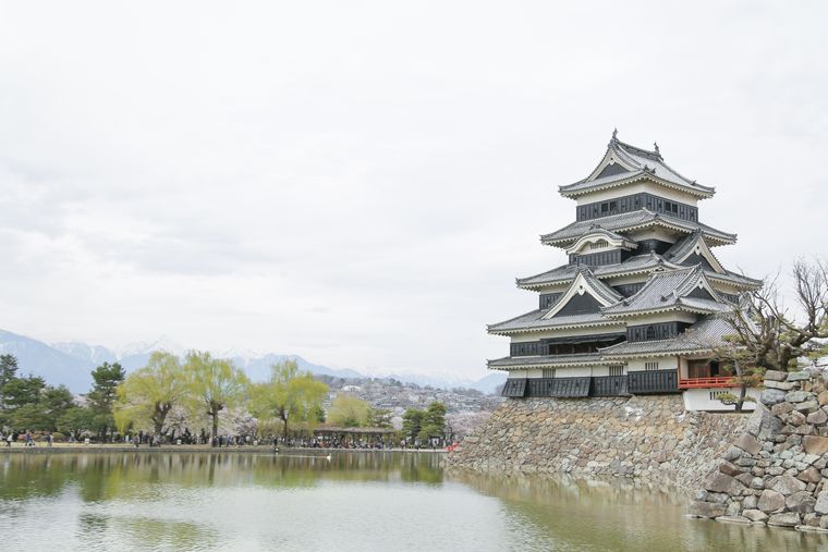 国宝の松本城