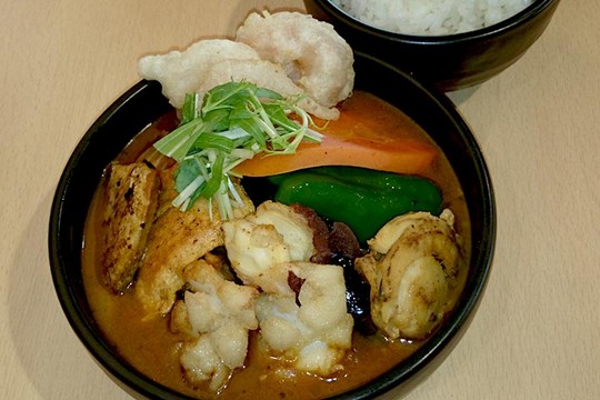 北海道　道の駅「サーモンパーク千歳」地元のレストランが出店し、フードも充実している