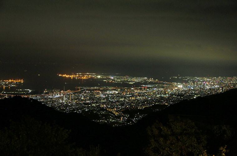 六甲山天覧台から見える夜景