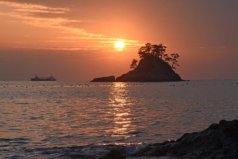 松島の夕陽