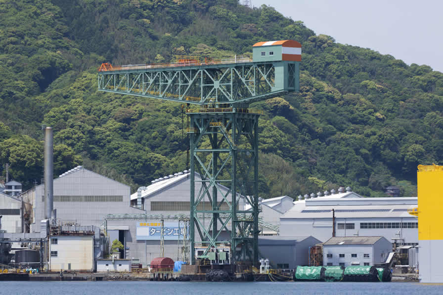 長崎造船所のクレーン