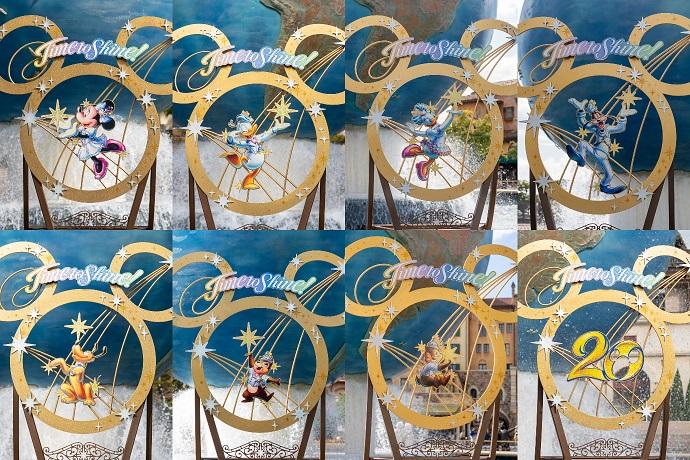 東京ディズニーシー　クリスマス　20周年のアニーバーサリーイベント「タイム・トゥ・シャイン！」の装飾も忘れずにチェック