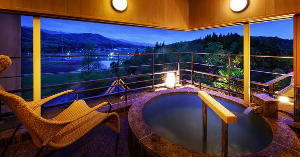 新潟の露天風呂付き客室のある人気高級温泉宿ランキング